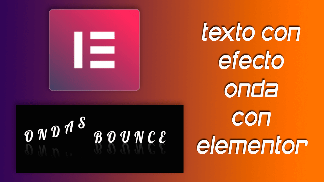 texto con efecto onda para elementor free