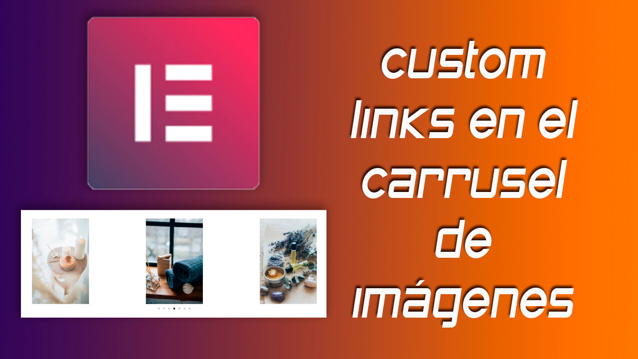 custom links for each of the images in the Elementor carousel